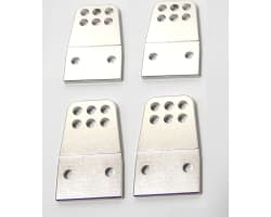 Silver Aluminum Shock Mounting Brackets (4) photo