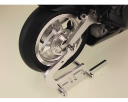 Silver Motorcycle Stand Kyosho MC photo