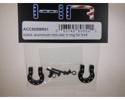 Black Aluminum Monster D-Ring Shackles TRX-4 SCX10 SCX10 II photo