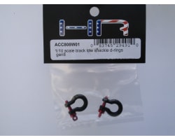 1:10 Scale Black Tow Shackle D-Rings Gen8 photo