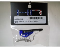 1:10 Scale Portable Fold Up Winch Anchor Blue/Black photo