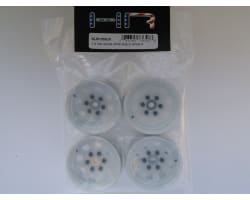 White Steel 1.9 Beadlock 6-Lug Wagon Wheels 12mm Hex (4) photo