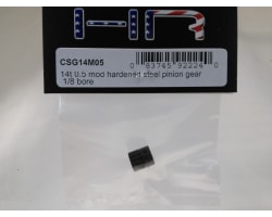 14t 0.5 Mod Hardened Steel Pinion Gear 1/8 Bore photo