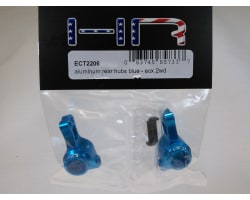 Aluminum Rear Hubs (blue) - ECX 2WD photo