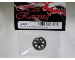 52t 64p Hard Anodized Aluminum Pinion Gear photo