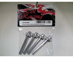 Silver Aluminum Swivel Spring Loaded Body Posts HPI Hellfire photo