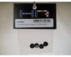 Aluminum 9mm Flanged M3 Lock Nut (4) photo