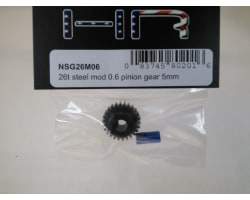 26t Steel Mod 0.6 Pinion Gear 5mm photo