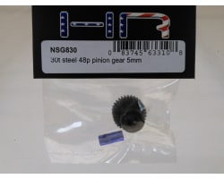 30t Steel 48p Pinion Gear 5mm & 1/8 photo