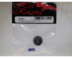 31t Steel 48p Pinion Gear 5mm & 1/8 photo
