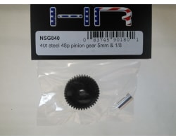 40T steel 48p Pinion Gear 5mm & 1/8 photo