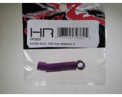 Purple Alum. Fuel Line Retainers (6) photo