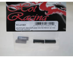 Aluminum Standoff Post Link 6x18mm w/ M3 Threads (Black)(4) photo