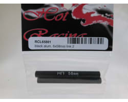 Aluminum Standoff Post Link 6x58mm w/ M3 Threads (Black)(2) photo