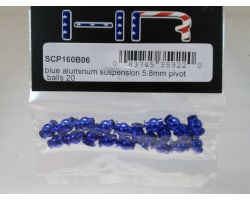 Blue Aluminum Suspension 5.8mm Pivot Balls (20) photo