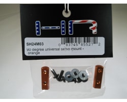 90 Degree Universal Servo Mount - Orange photo