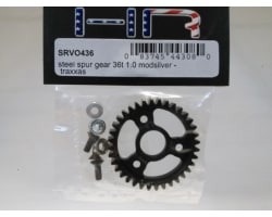 Steel Spur Gear (36T 1.0 Mod)(Silver) - TRA photo