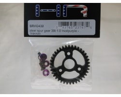 Steel Spur Gear (38T 1.0 Mod)(Purple) - TRA photo
