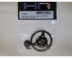 Steel Pinion and Spur Gear Set (18t/56t 32p)(Purple) - TRA photo