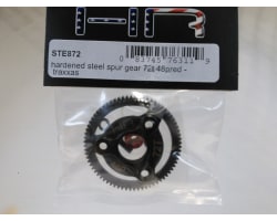 Hardened Steel Spur Gear (72t 48p)(Red) - TRA photo