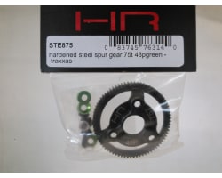 Hardened Steel Spur Gear (75t 48p)(Green) - TRA photo