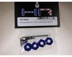Blue Aluminum 12mm Wheel Hex TRA 2WD photo