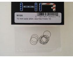 10 mm axle shim .02x10x11mm 10 photo