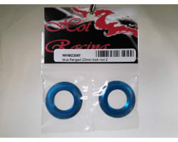 Aluminum Blue Flanged M17 23mm Hex Lock Nut (2) photo