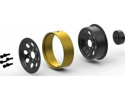 Cs-8 Steel Beadlock Wheel 1.2in Black / 4 pieces for Venture18 photo