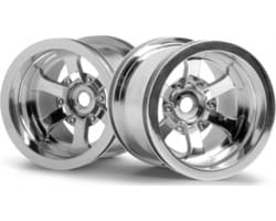 Scorch 6-Spoke Wheels Shiny Chrome 2.255x50mm Firestorm(2 photo