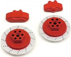 HPI33450 E10 Brake Disc & Caliper Set Red photo