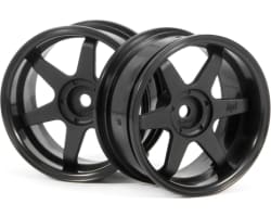 Te37 Wheels 26mm Black 6mm Offset/26mm Tires (2) photo