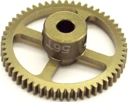 56t 64p Hard Anodized 7075 Pinion Gear photo