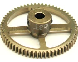 63t 64p Hard Anodized 7075 Pinion Gear photo