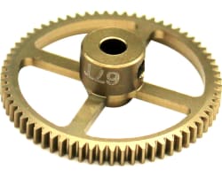 67t 64p Hard Anodized 7075 Pinion Gear photo