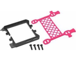B6.3 Carbon Logo / Cargo Net Battery Brace Pink photo