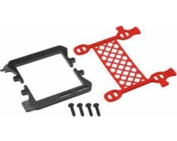 B6.3 Carbon Logo Cargo Net Battery Brace Red photo