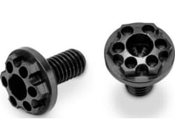 Titanium Finnisher 3x6mm Motor Screws Black 2pc Fits 1/10th photo