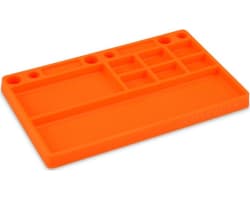 Parts Tray Orange Rubber Material photo