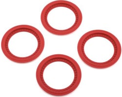 Tribute Wheel Mock Beadlock Rings-glue-on 4pc Red photo