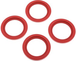 Tribute Wheel Mock Beadlock Rings-glue-on 4pc Red photo