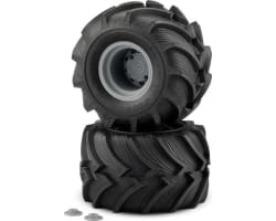 Fling Kings Yellow Compound Tire Pre-Mounted On Silver #3414s photo