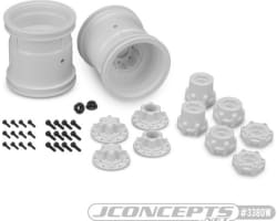 Midwest 2.2 Mt 12mm Hex Wheel W/ Adaptors White 2pc. photo
