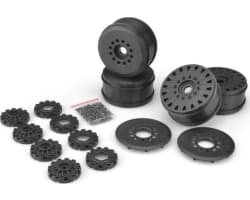 Cheetah 83mm speed-run wheel-12 & 17mm hex adapt-Blk photo