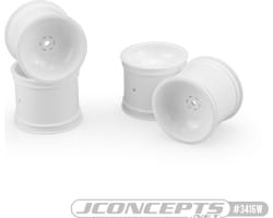 Super Dish 2.2 Rear Wheel White for Tra Rustler / Stamped photo