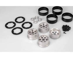 Jammer 2.2 Crawler Wheel Natural W/ Black Beadlock 4pc Fits  photo