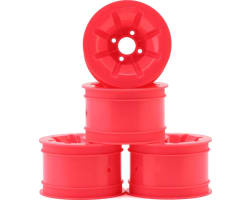 RC10 Pioneer 2.2 Rear Wheels W/Adapters (Pink) (4) photo