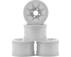 RC10 Pioneer 2.2 Rear Wheels W/Adapters (White) (4) photo