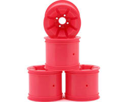 RC10t Pioneer 2.2 Rear Wheels W/Adapters (Pink) (4) photo