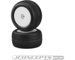Twin Pin pink compound pre-mounted white wheels photo